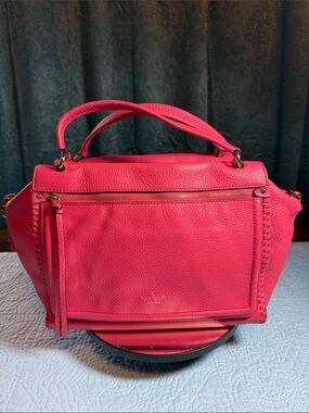 kate spade Hot Pink Pebbled Leather Satchel